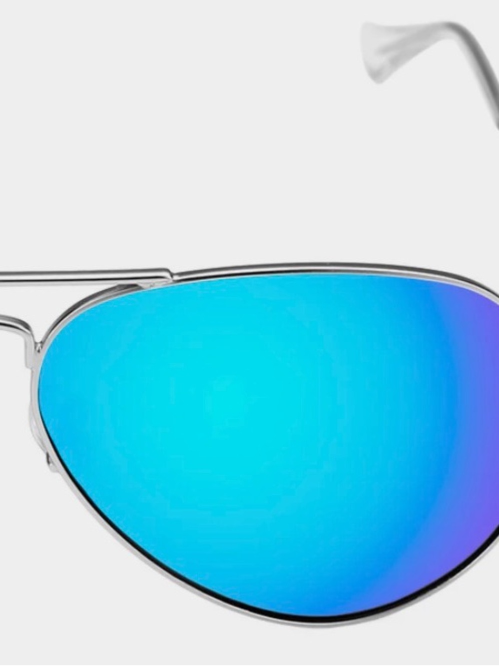 Ray-Ban Aviator RB3025 55mm Sunglasses with silver frame - Picture 2 of 8